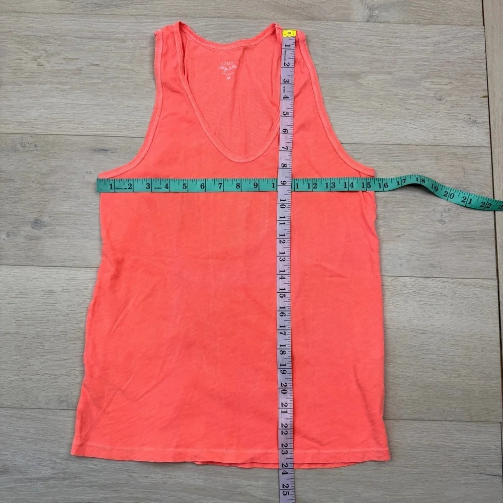 J. Crew Bright Coral Cotton Top